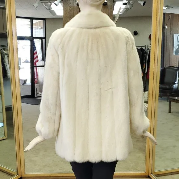 Natural Tourmaline Mink Fur Jacket